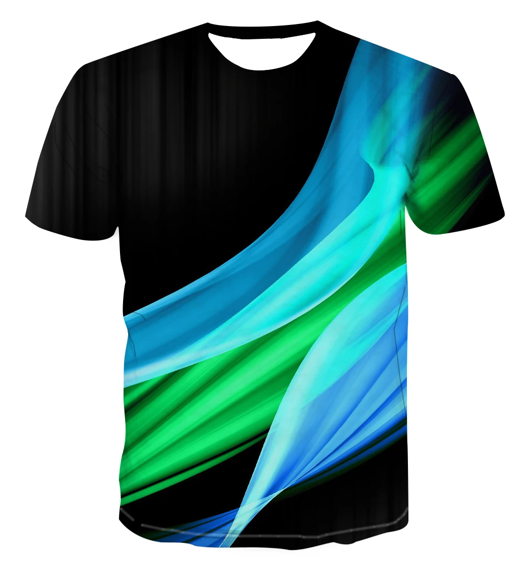 Fashion men\'s t-shirts With Abstract Three-dimensional graphic t shirts Summer Casual Breathable t-shirts with short sleeves Top