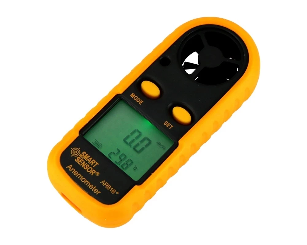 

AR816+ Portable Wind Speed Gauge Anemometer Thermometer Wind Speed Meter Tester Measuring Instruments Wind Speed Detector