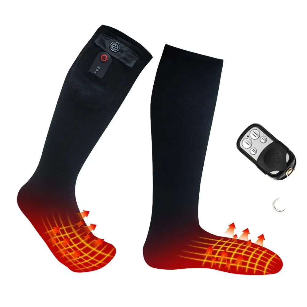 Heated Socks Chargeable Thermal Socks Heated Socks Washable Warm Thick Winter Socks Insulated Cold Weather Outdoor Activities