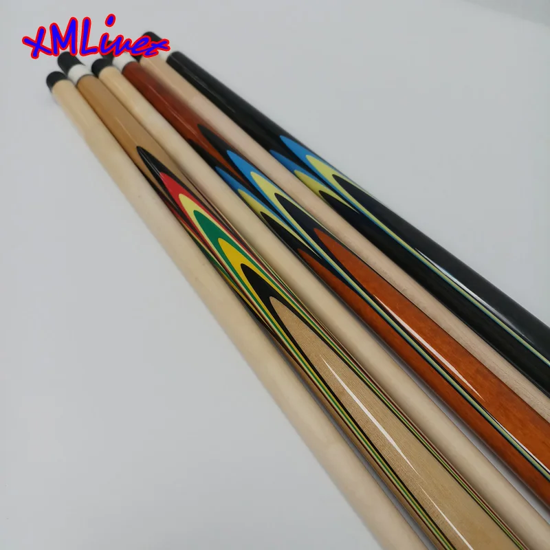 xmlivet latest New decal design Carom Billiards cue sticks with radial pin 142cm long 12mm tip very straight Pool carom cues