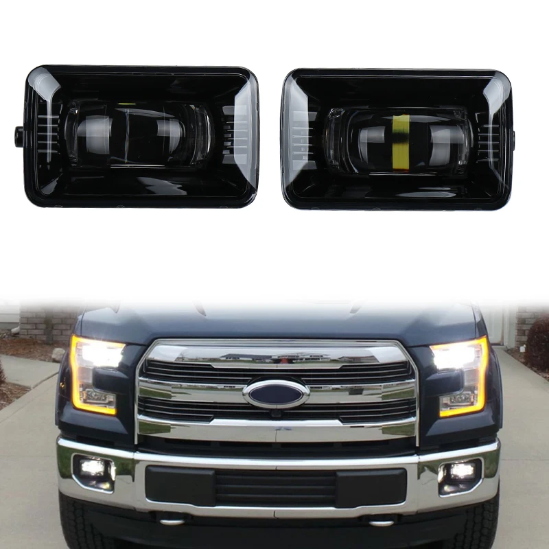 

4.5 inch LED Front Fog Light Projector 15w Led Driving Lamp 1 set for-Ford F150 2015 2016 2017