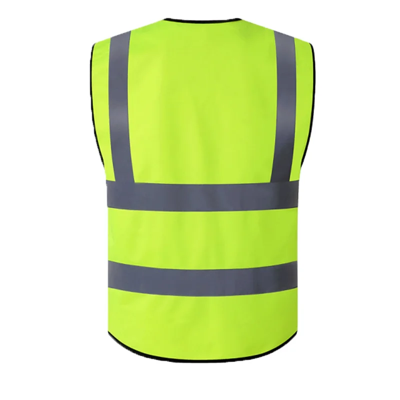 Plus Size M-4XL Construction Safety Vest Reflective Vest for Men hi vis Workwear Vest Reflective Work Wear Vest with Pockets