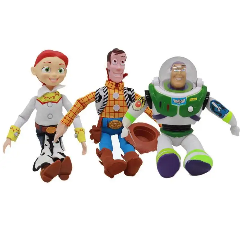 Pixar Movie Toy Story 4 Forky Woody Buzz Lightyear Jessie Bunny Stuffed Dolls Soft Plush Toys Decoration 20/35/45CM Kids Gift