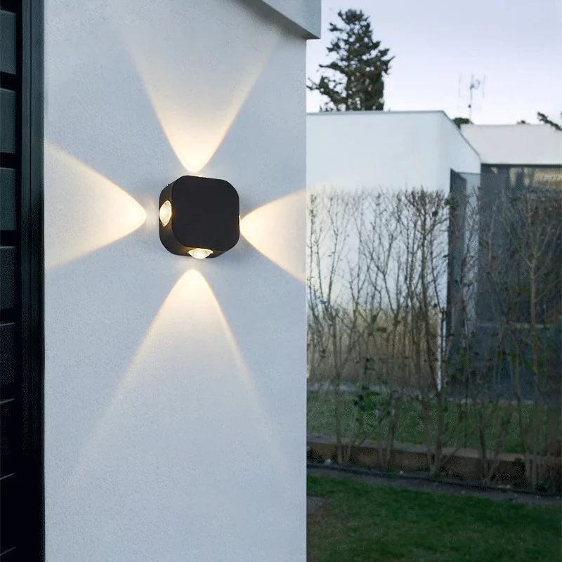 

Roukeymi LED Wall outdoors waterproof wall lamp waterproof corner lamp balcony alise modern light Hotel Villa terrace garden