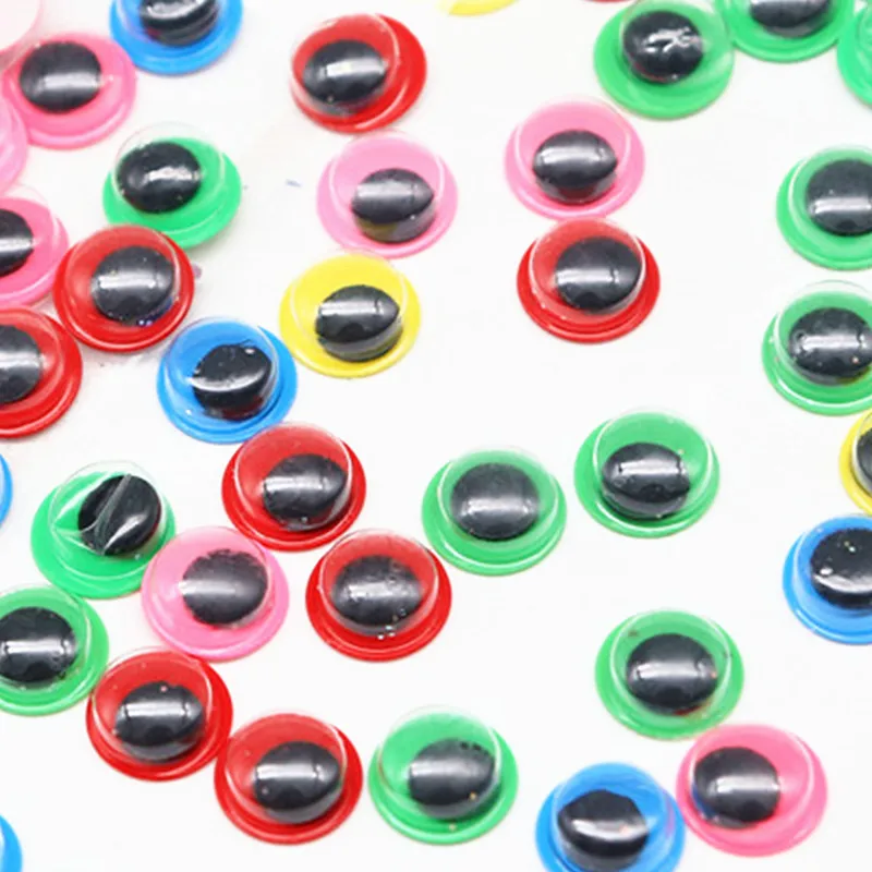 Colorful Self-adhesive Googly Wiggle Eyes for DIY Scrapbooking Crafts Projects DIY Dolls Accessories Eyes Handmade Toys