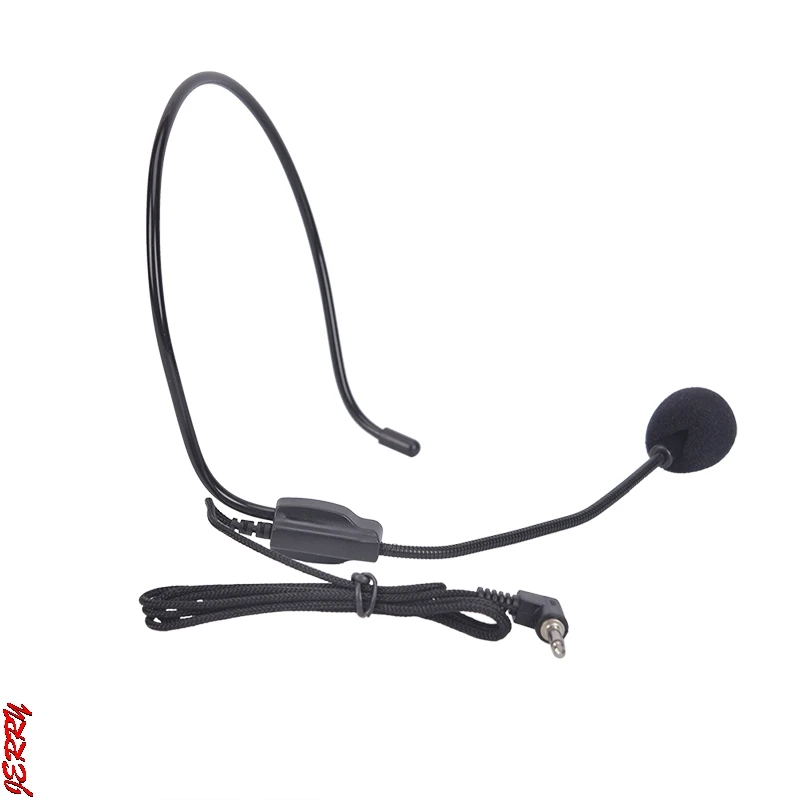 Portable Headset Microphone Wired 3.5mm Moving Coil Earphone Dynamic Jack Mic For Loudspeaker Tour Guide Teaching Lecture