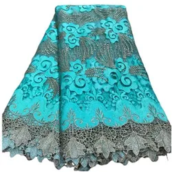 Latest Nigerian French Swiss Voile Lace In Switzerland For Party 2020 green/gold New Design African Guipure Laces Fabric