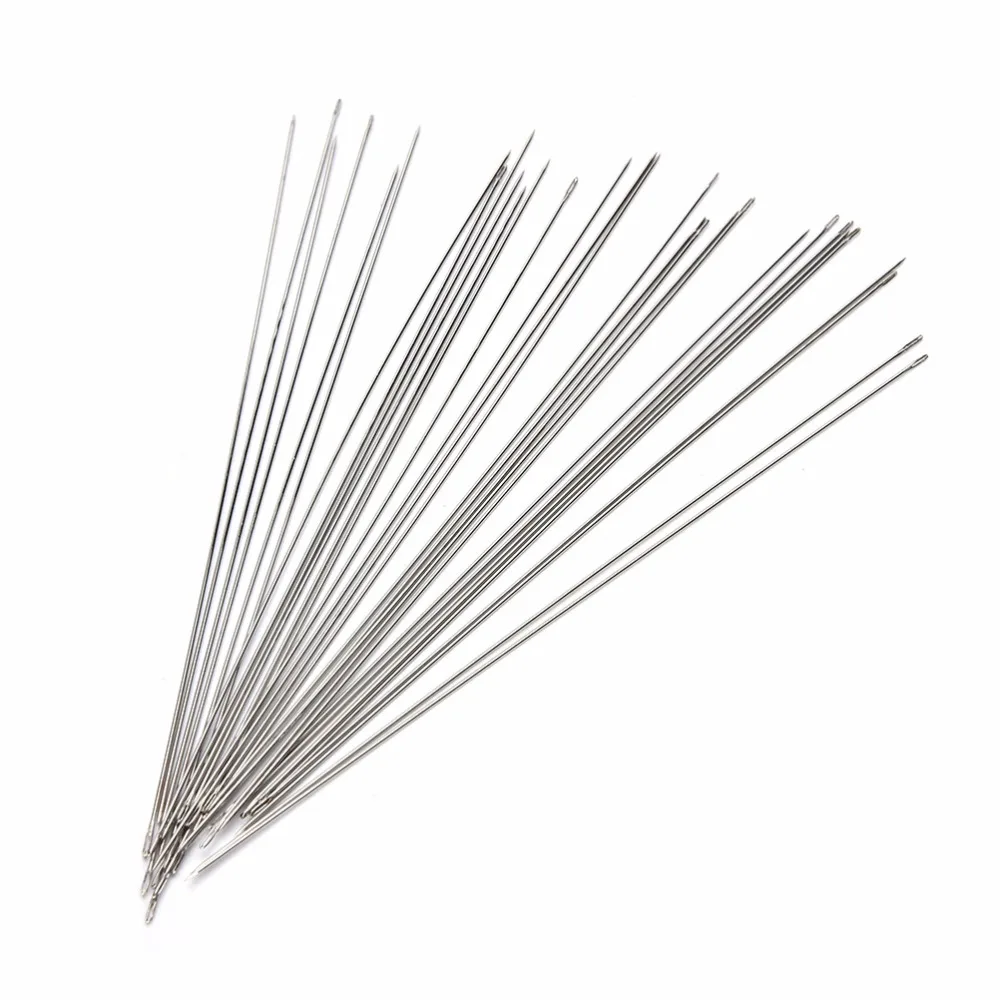 

30Pcs Useful Stainless Steel Beading Needles Threading Cord Tool For DIY Jewelry Findings Components