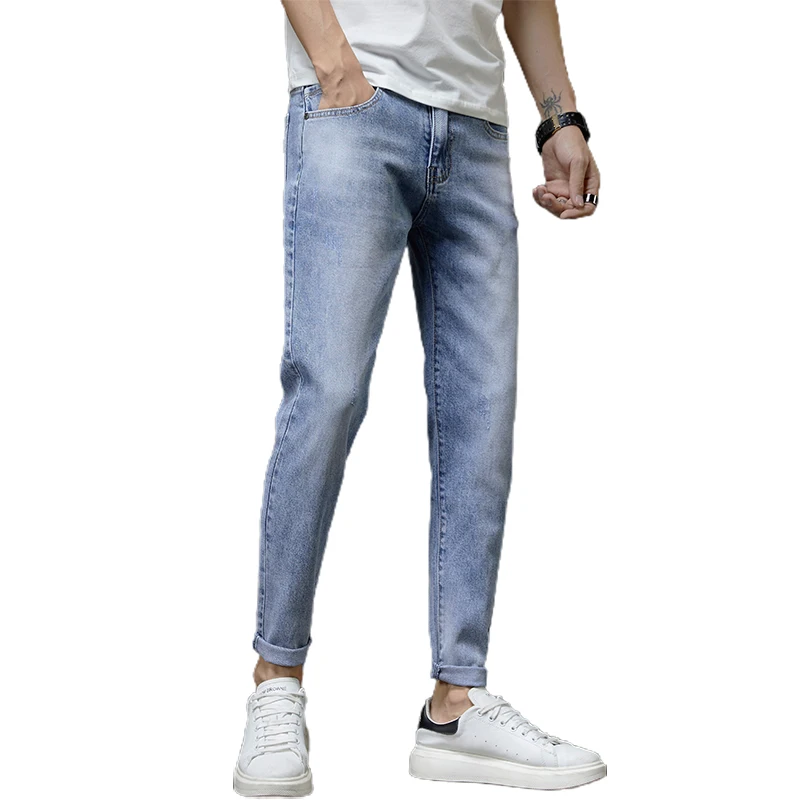 2021 nouveauté four seasons jeans hommes élasticité mode hommes jeans hommes coton jeans/pantalons pleine longueur, taille 28-36 N303