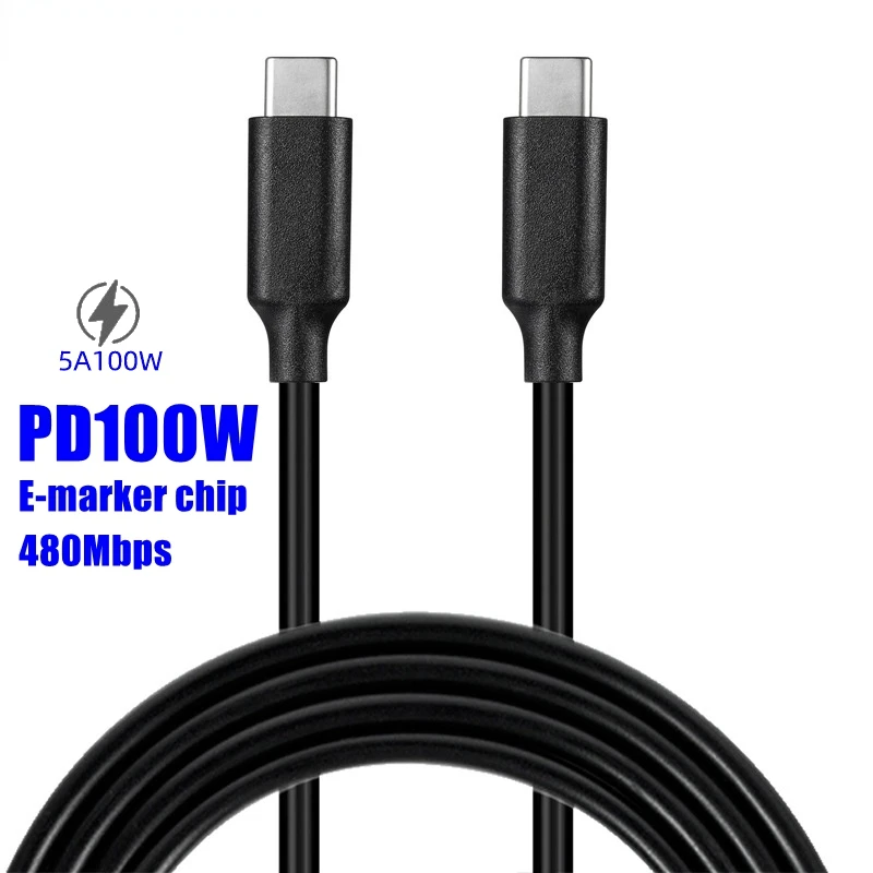 USB C to USB Type C Cable for MacBook Pro Quick Charge 4.0 100W PD Fast Charging for Samsung Xiaomi mi 10 Charge Cable