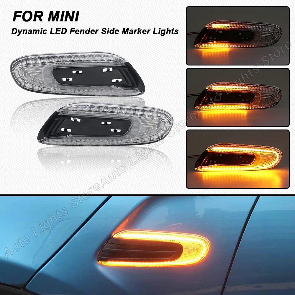 ミニクーパー F55 F56 F57 2014-2021 LEDサイドマーカー