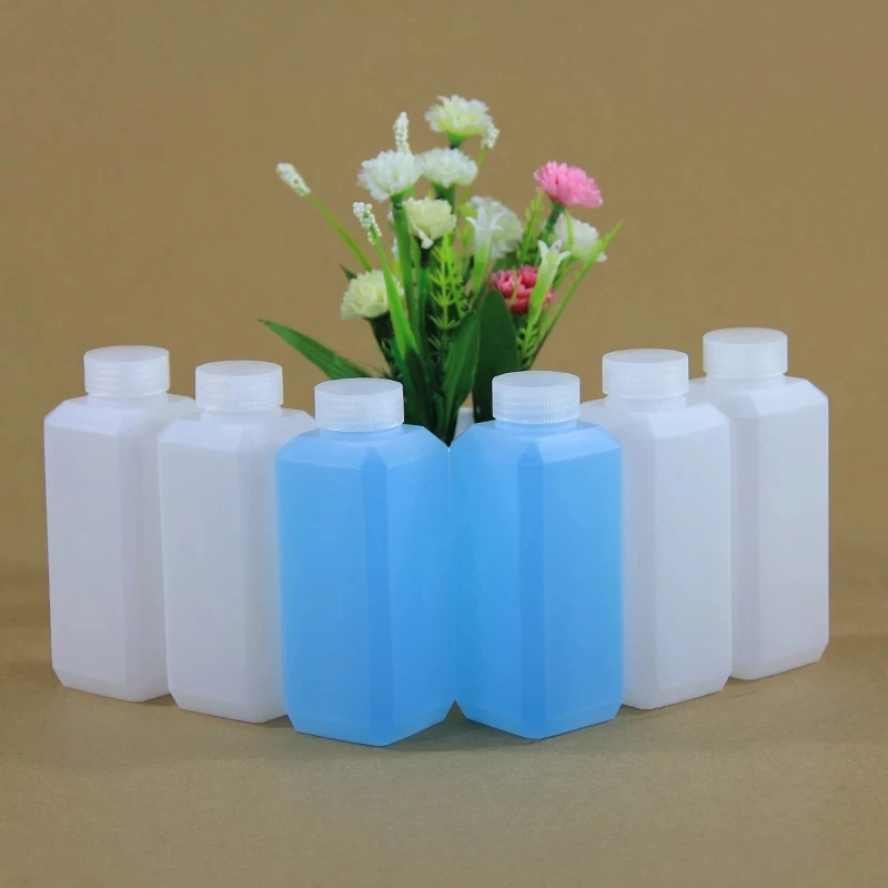 

100ML Empty Square bottle for Liquid Lotion Food Grade HDPE Container Narrow mouth Storage Containers 20PCS/lot