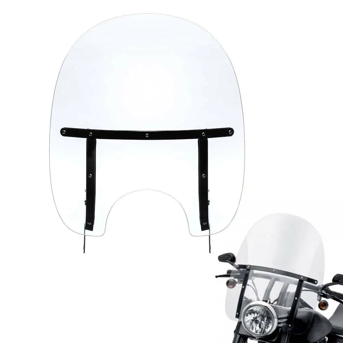 Motorcycle Front Windshield Windscreen Bracket Kits For Harley Touring Road King FLHR 1994-2025 CVO Classic Custom Special EFI