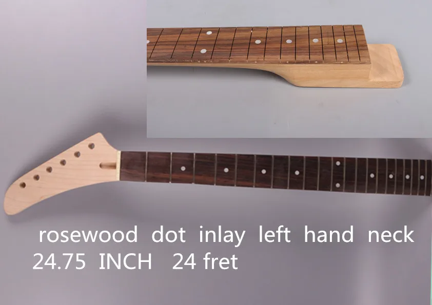 electric guitar neck Maple Wood  rosewood  fingerboard 24 Fret  24.75 inch