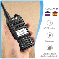 Walkie Talkie 1 Pcs Powerful Antenna Long Range 5km Two Way Radio Vhf Uhf Communication Radios Shipping From Russia KSUN UV2D