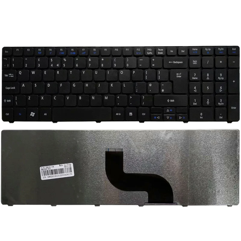 Nowy Laptop klawiatura w wielkiej brytanii dla Acer Aspire 5750 5750G 5253 5333 5340 5349 5360 5733 5733Z 5750Z 5750ZG 5253G UK Layout czarny