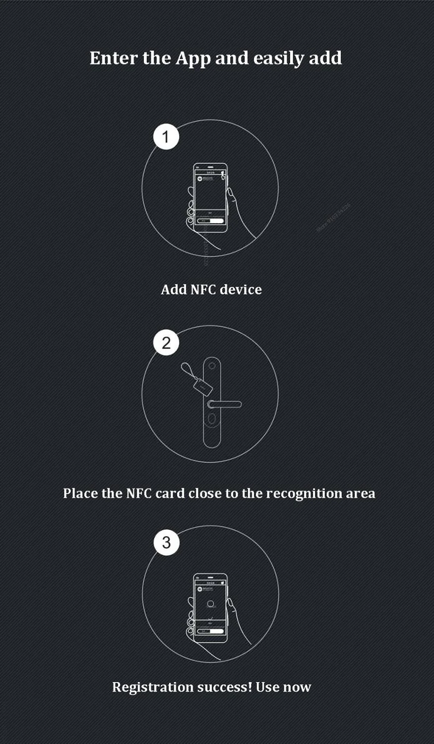 Aqara NFC Card Smart Access Card Supports Aqara Smart Door Lock N And P Series Applications To Control Home Security For Xiaomi