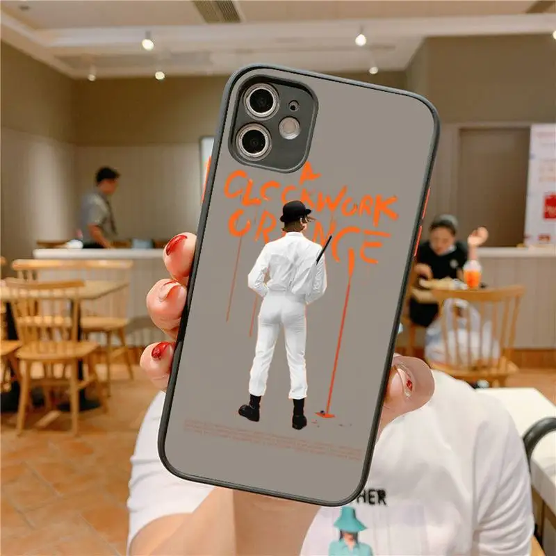 A Clockwork Orange Phone Case for iPhone X XR XS 7 8 Plus 11 12 13 pro MAX 13mini Translucent Matte Shockproof Case