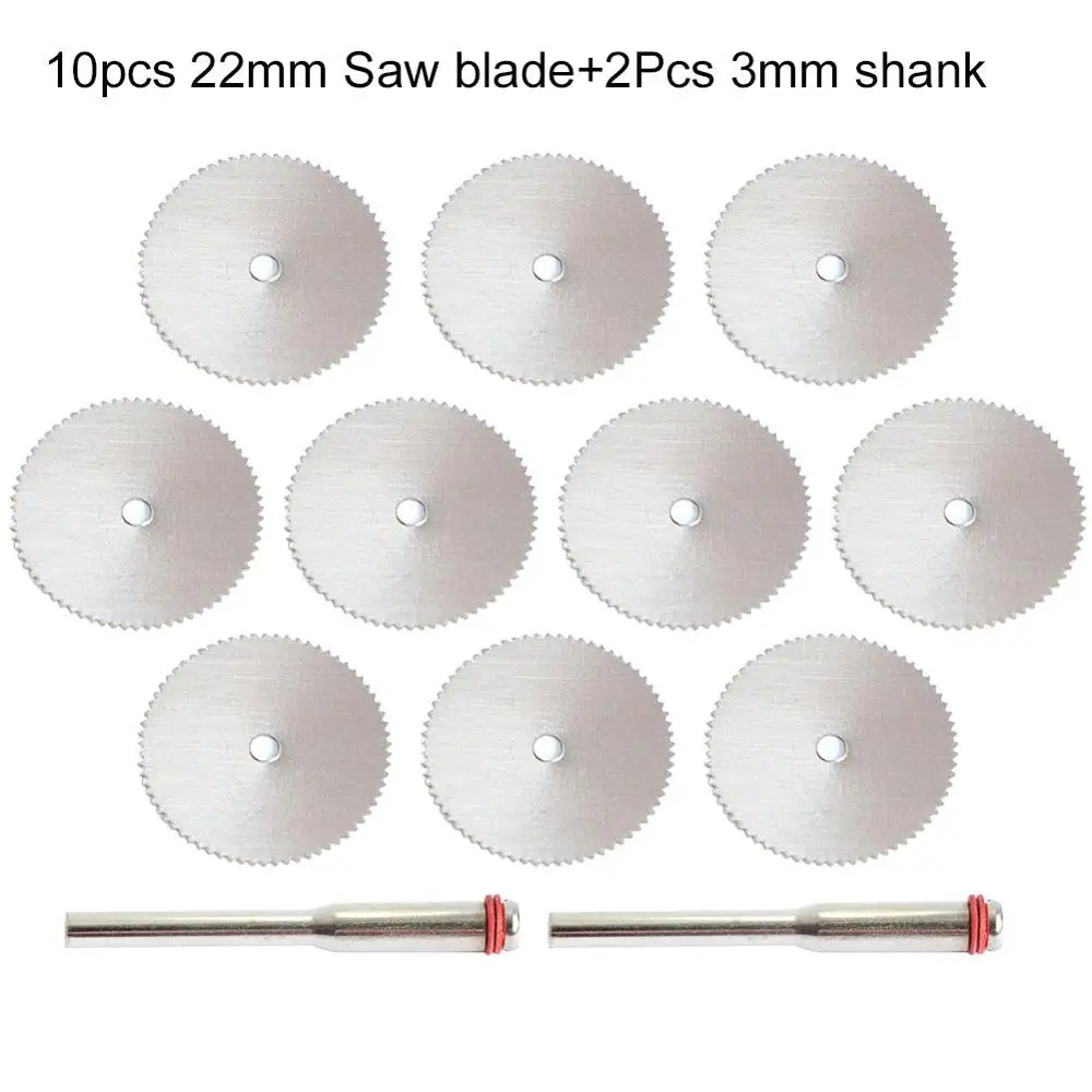 63Pc Diamond Cutting Wheel HSS Circular Saw Blades Resin Cut Off Disc Wood Working Metal Dremel Mini Drill Rotary Tool Accessory