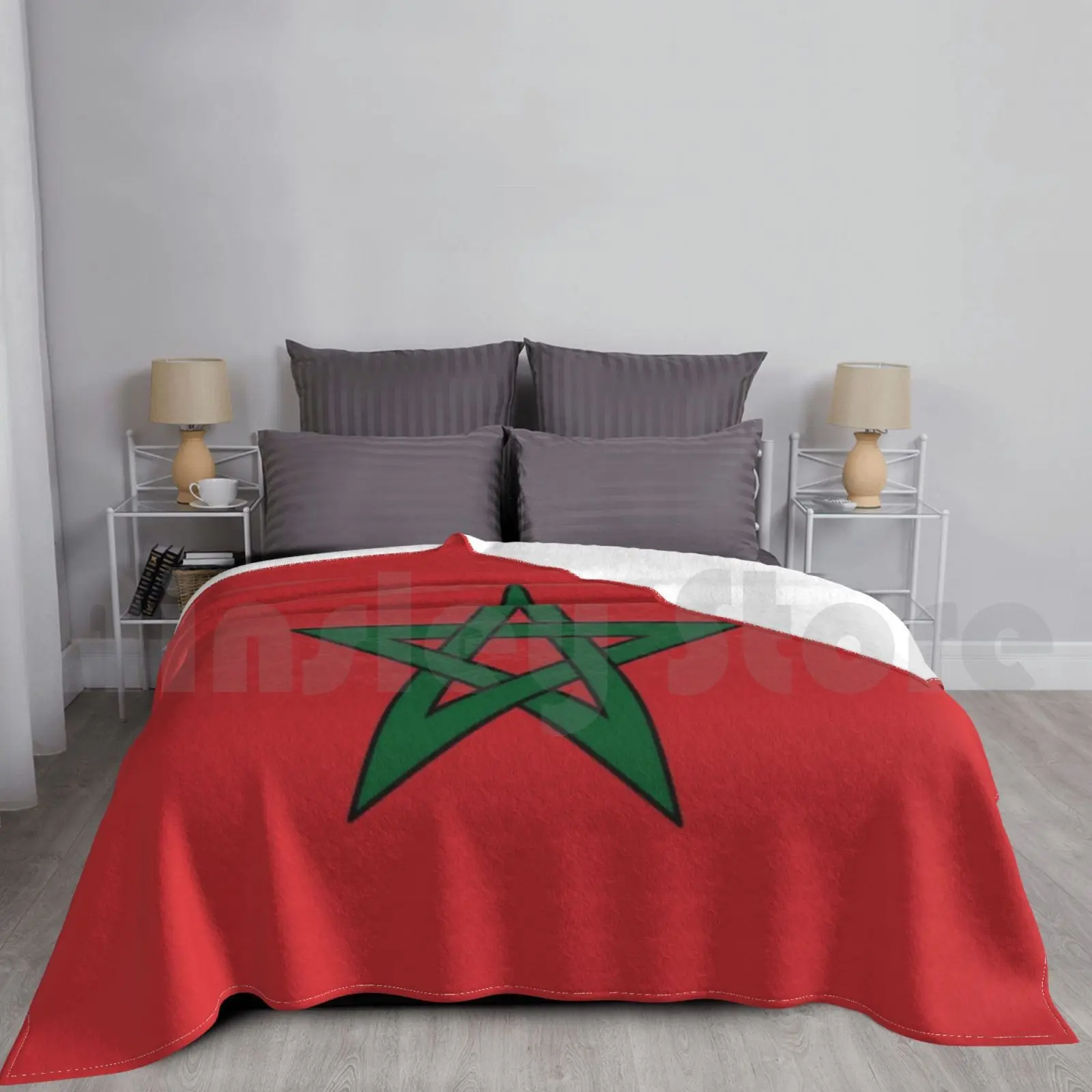 Morocco Blanket Fashion Custom 872 Morocco Maroc Moroccan Algeria Algerie Tunisia Tunisie Maghrib Maghreb