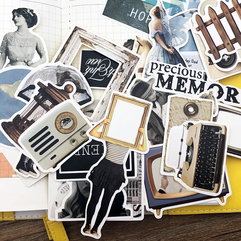 

34pcs/lot vintage Sticker Diy Album Scrapbooking Diary Planner Journal Sticker Decorative Label For Kids