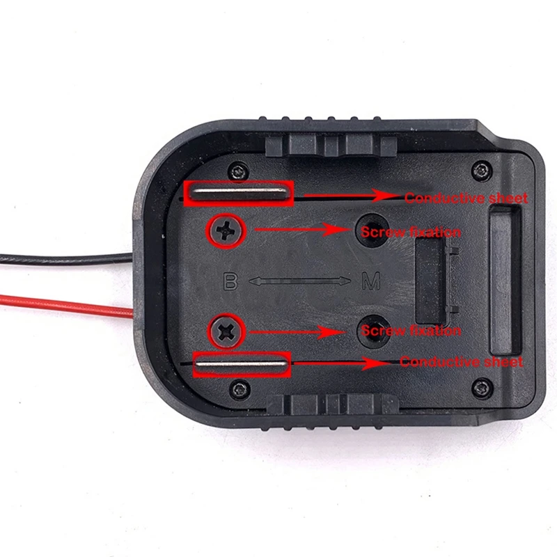 Adapter for MAKITA& 18V Battery Power Mount Connector Adapter Dock Holder with 12 Awg Wires Adapter