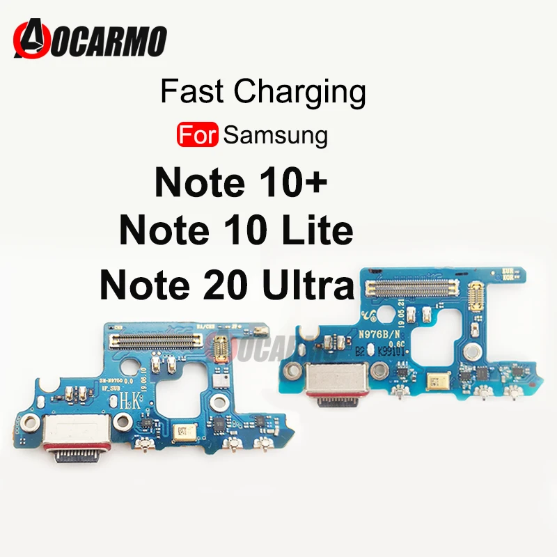 

USB Fast Charging Port Connector Mic Board Flex Cable For Samsung Galaxy Note 10 Plus Lite 20 Ultra 20U 10+ N9750 Replacement