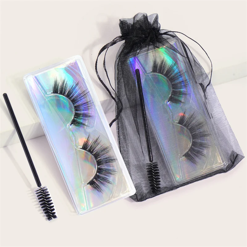 1 Pair Of Eyelashes Natural Eyelashes Dramatic False Eyelashes Artificial Eyelashes Mascara Long Long Eyelashes Thick Fibers