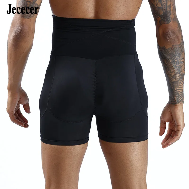 High Waist Belly Control Underpants with Reduction Girdles Tummy Shaper Men Padded Boxers Men Shapewear Plus Size S-6XL