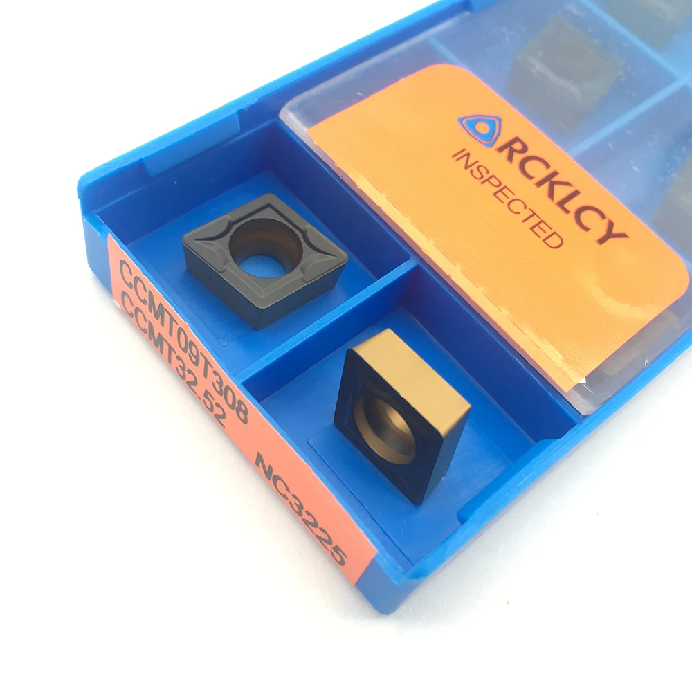 10 Chiếc CCMT09T304 NC3020 PC9030 CCMT09T308 Chất Lượng Cao Carbide Chèn Nội Bộ Dụng Cụ Quay Rau Lắp CNC Sau Dụng Cụ