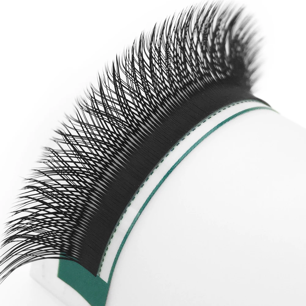 GLAMLASH Y YY W Shape Mesh Fake Natural Eyelash Extension C/D/L/LU Makeup Lashes Hand-woven Y False Premade Volume Lash