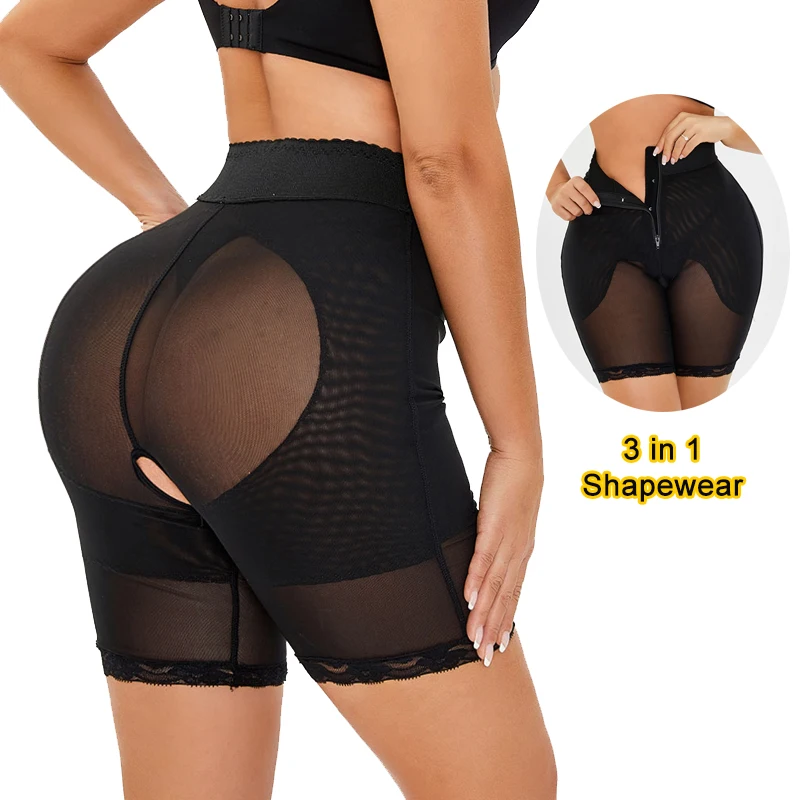 

Shapewear Workout Waist Trainer Corset Butt lifter Tummy Control Panty Booty Lift Pulling Underwear Shaper Pad Panties