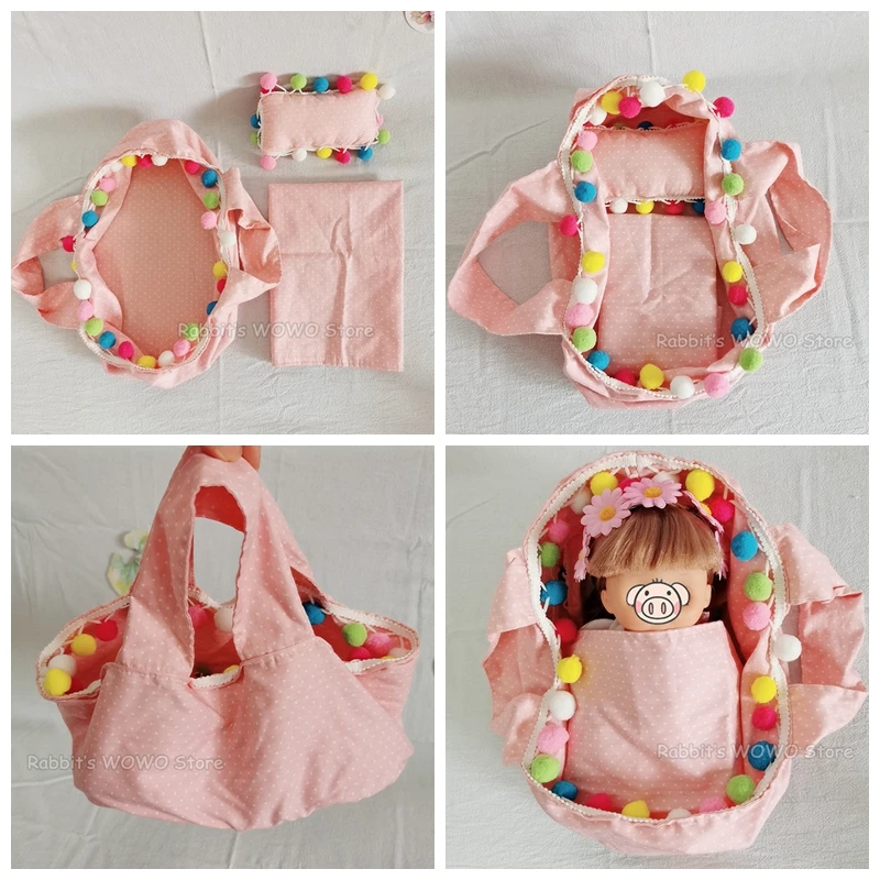 Saco de dormir encantador, manta para muñecas Idol de 20cm/25cm, bolsa de transporte para muñecas Mellchan, bolsa de edredón suave, casa