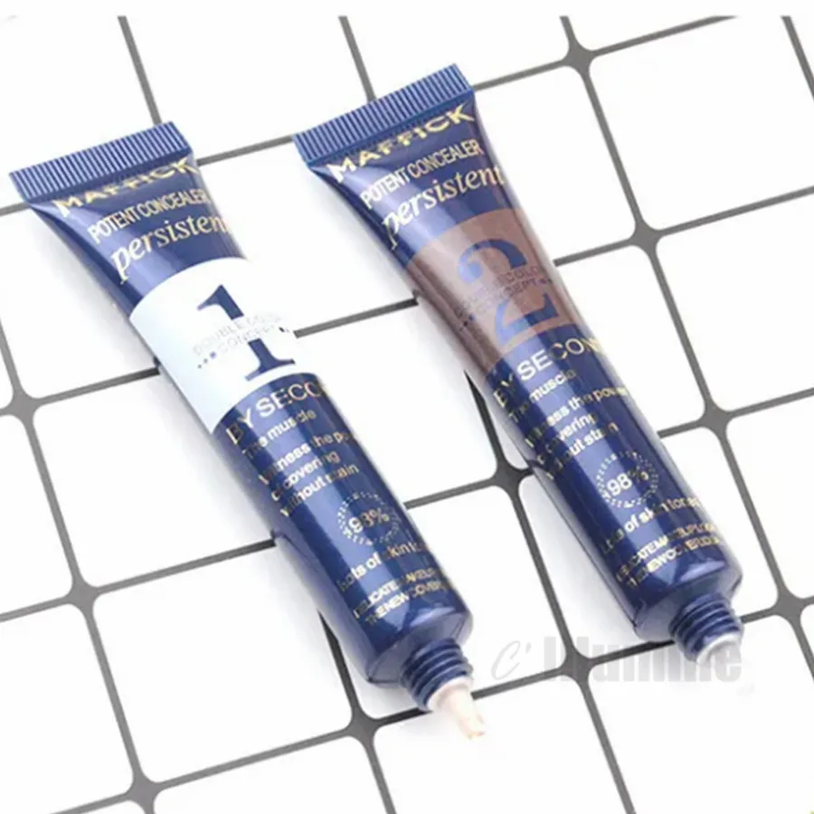 2 in 1 Concealer Make Up Base Primer Powerful Facial Freckle Marks Acne Cover Face Cream BB Cream 19gx2