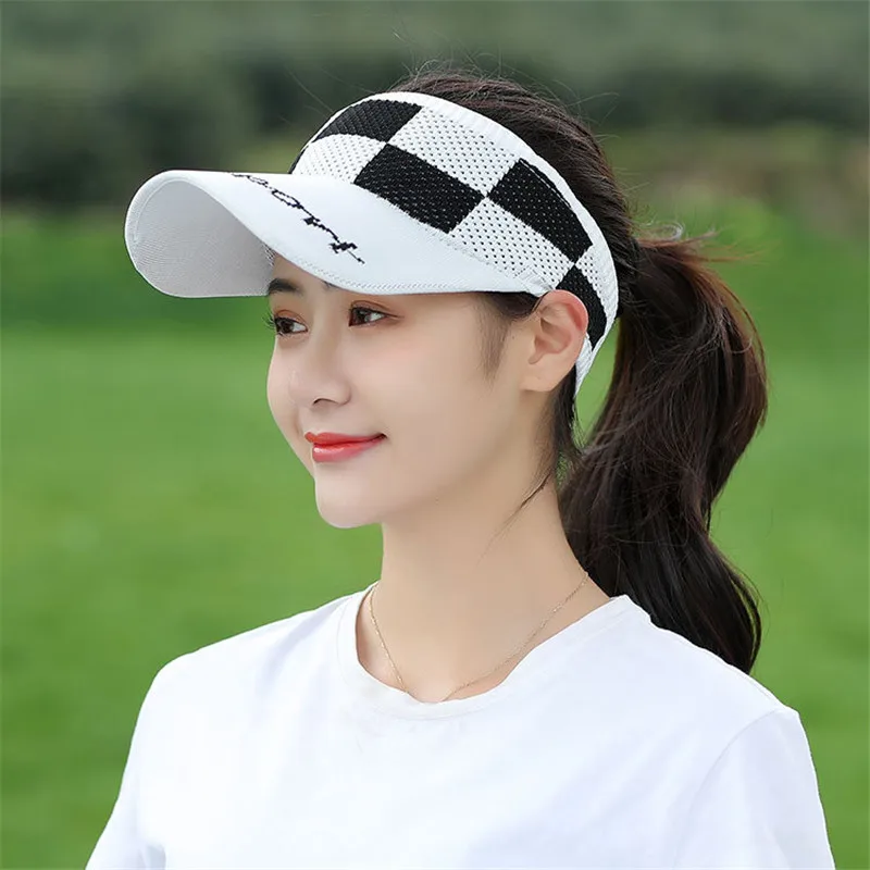 Fashion New Woman Empty Top Knitted Sunscreen Cap Unisex Couple Outdoor Sports Sun Protection Baseball Hat Girl Party Gift H26