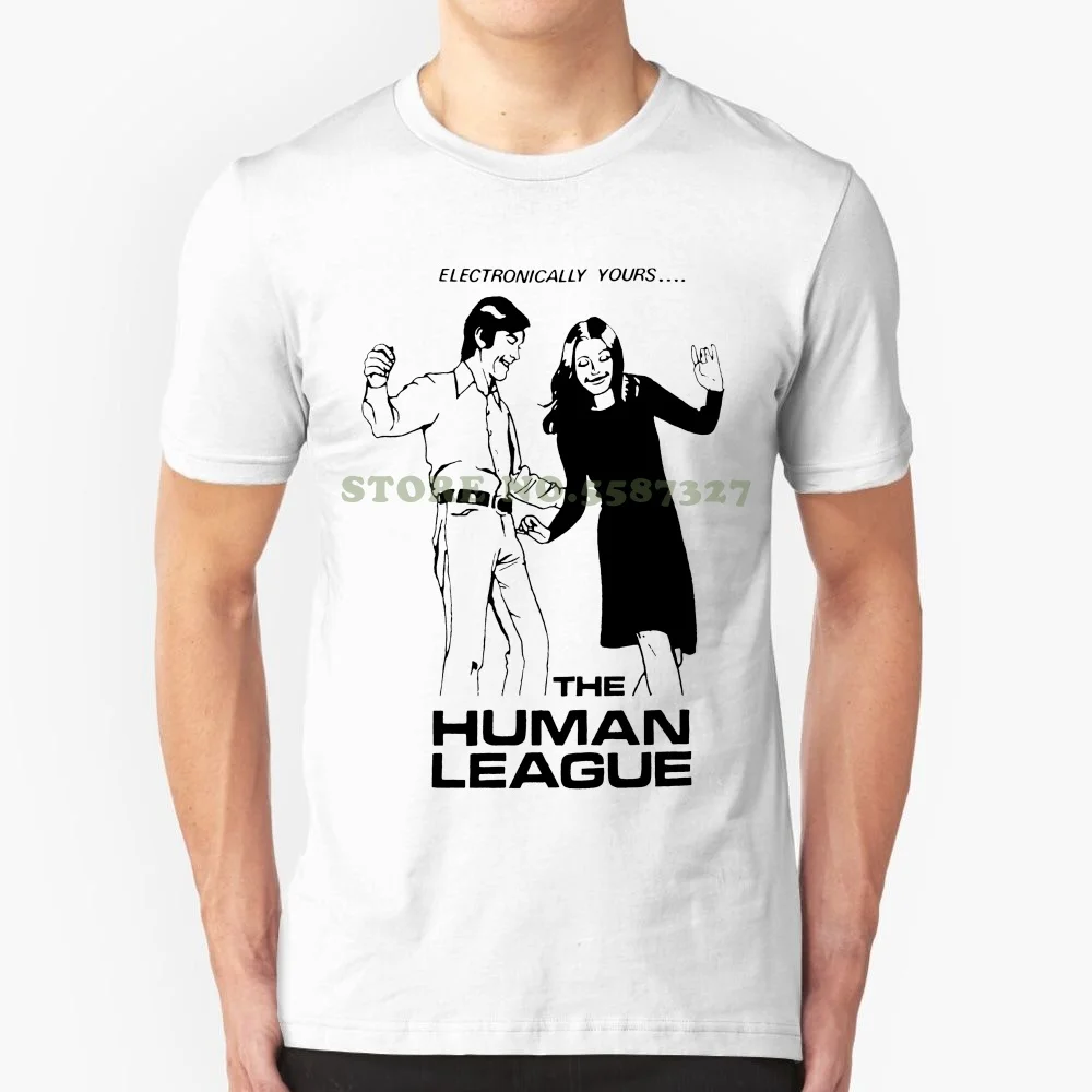 The League T Shirt Screen Printed Fast Records Electronic Punk Heaven 17 Cheap Price 100 % Cotton Tee Shirts