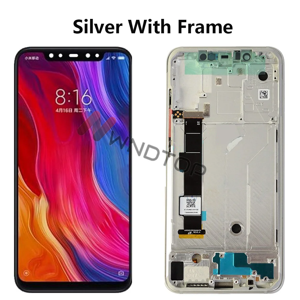 OLED Screen For Xiaomi Mi 8 LCD Display Touch Screen Digitizer Assembly For Xiaomi Mi8 LCD With Frame Screen Replacement+Tools