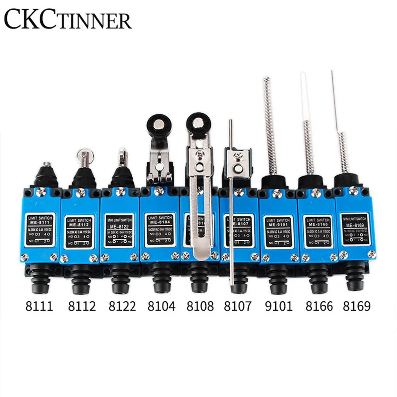 Limit-Switch ME-8104-Interruptor de viaje impermeable, controlador táctil autoreiniciable momentáneo, AC250V, 5A, NO NC 8108, 8111, 8112, 8122