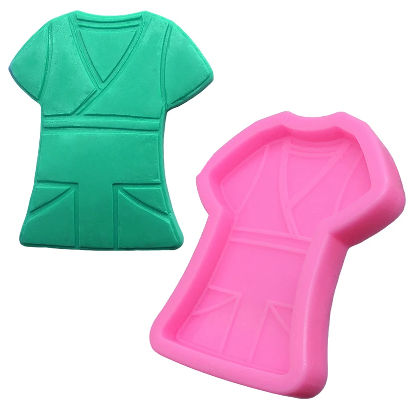 Nurse Uniform Silicone Sugarcraft Mold Chocolate Cupcake Baking Fondant Cake Decorating Tools