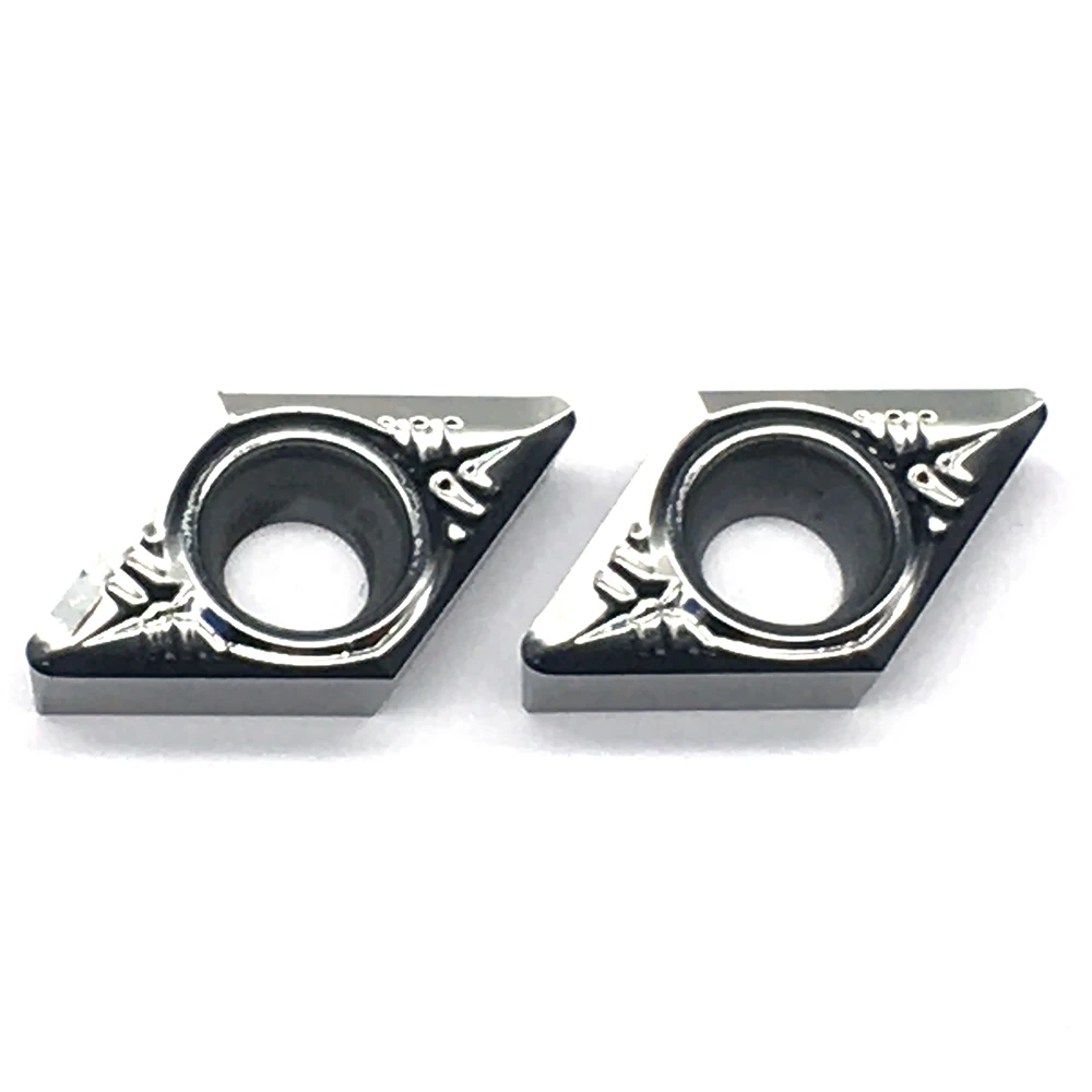 DCGT11T308 AK H01 10pcs อลูมิเนียมเครื่องตัดใบมีดเครื่องมือตัดเครื่องมือ CNC เครื่องมือ AL + TIN ไม้