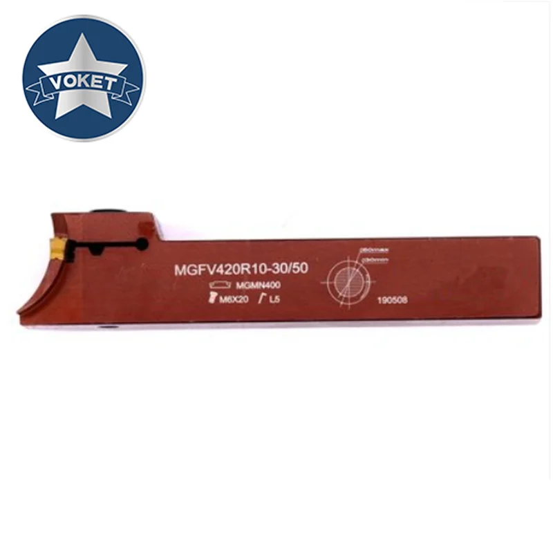 VOKET-شفرة MGMN ذات رأس مزدوج لمخرطة CNC ، شريط أدوات ، 7 أشكال ، MGFV 320 425 325 420 R10 R15