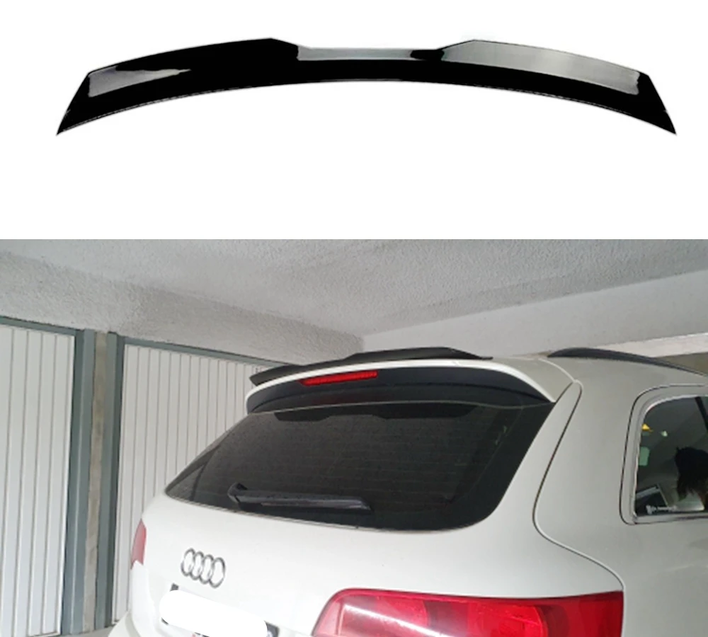 Rear Roof Lip Spoiler Wing For Audi Q7 2007 - 2015 Hatchback Spoiler High Quality ABS Plastic Gloosy Black Tail Wing Car Styling