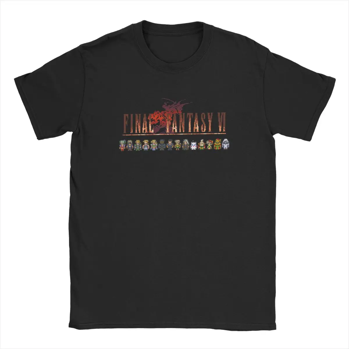 The Best Fantasy Gaming T Shirt Final Fantasy video Games 100% Cotton Tops Casual Short Sleeve Tee Plus Size printed T-Shirts