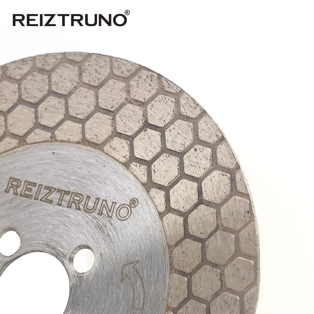 Lame a segmento esagonale continuo da 5 "taglierina circolare a doppio Turbo per taglio e rettifica di granito, marmo, arenaria, 1 pezzo