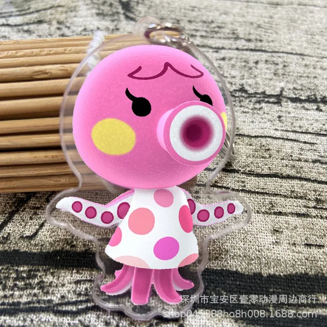 Julia Key Chain Animal Crossing Keychains Fashion Jewelry Accessories Cute Shaped Pendants Keyrings