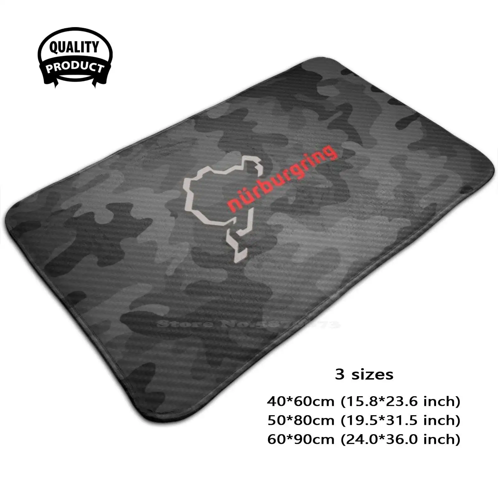 Carbon Camouflage Nürburgring Nordschleife Soft Cushion Home Carpet Door Mat Car Rug Rally To Sb Evolution Mcrae Galli Wrc