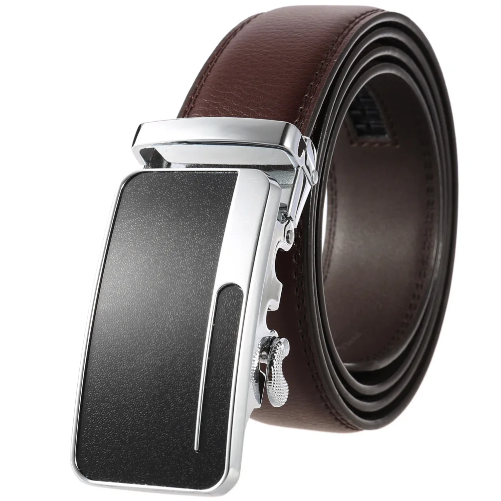 

New Famous Brand Belt Men Top Quality Genuine Luxury Leather Belts,Strap Male Metal Automatic Buckle Designer Belt LY136-0683-1