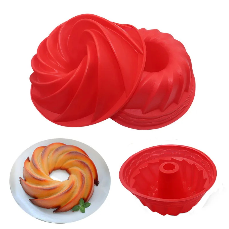 

Large Hollow Round 9 Inch Chiffon Cake Mold Gear Plate Silicone Cake Mold Baking Tool Cake Decorating Tools