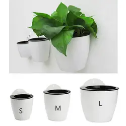 Wall Hanging Resin Flower Pot Vase Nursery Planter Large Capacity Reliable Simple Planting Pot Home Decor
