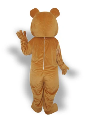 Profissional cílios urso curto pelúcia mascote traje adulto festa de aniversário fantasia vestido halloween cosplay roupas natal